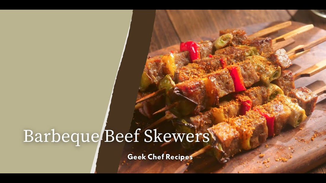 Barbeque Beef Skewers | Geek Chef Recipes