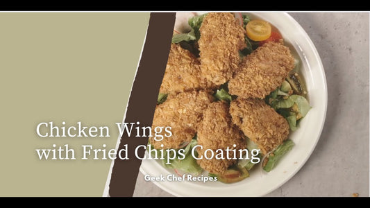Chicken Wings with Fried Chips Coating | Geek Chef Recipes