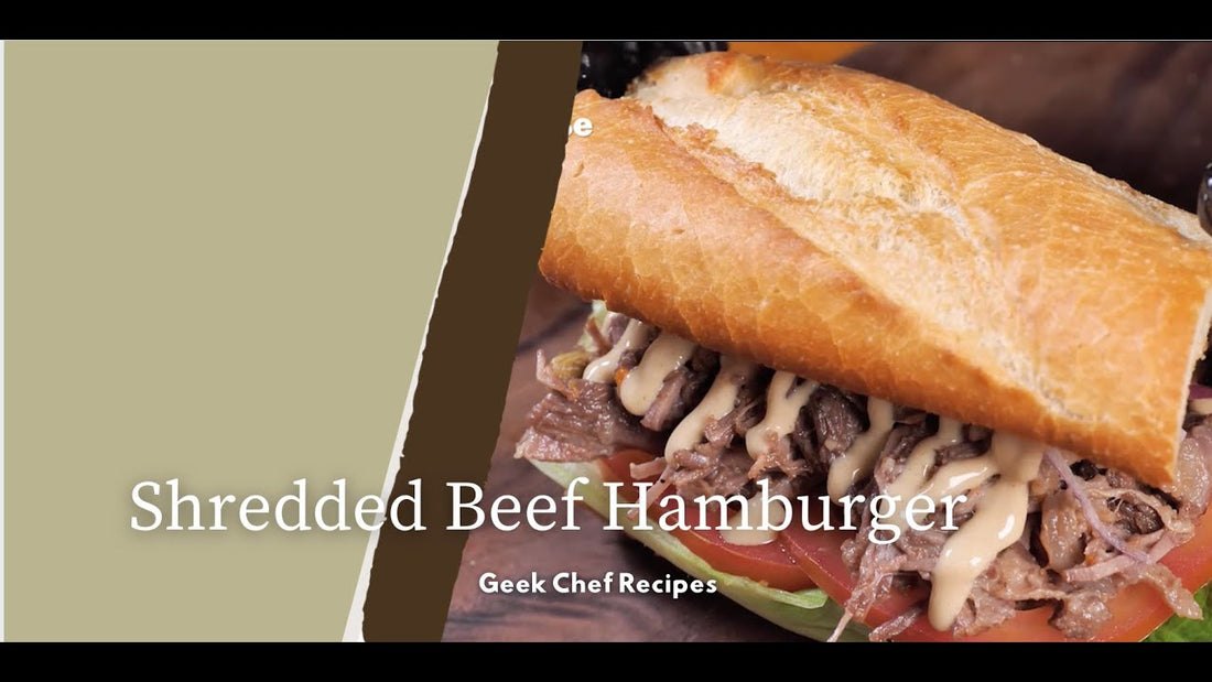 Shredded Beef Burger | Geek Chef Recipes