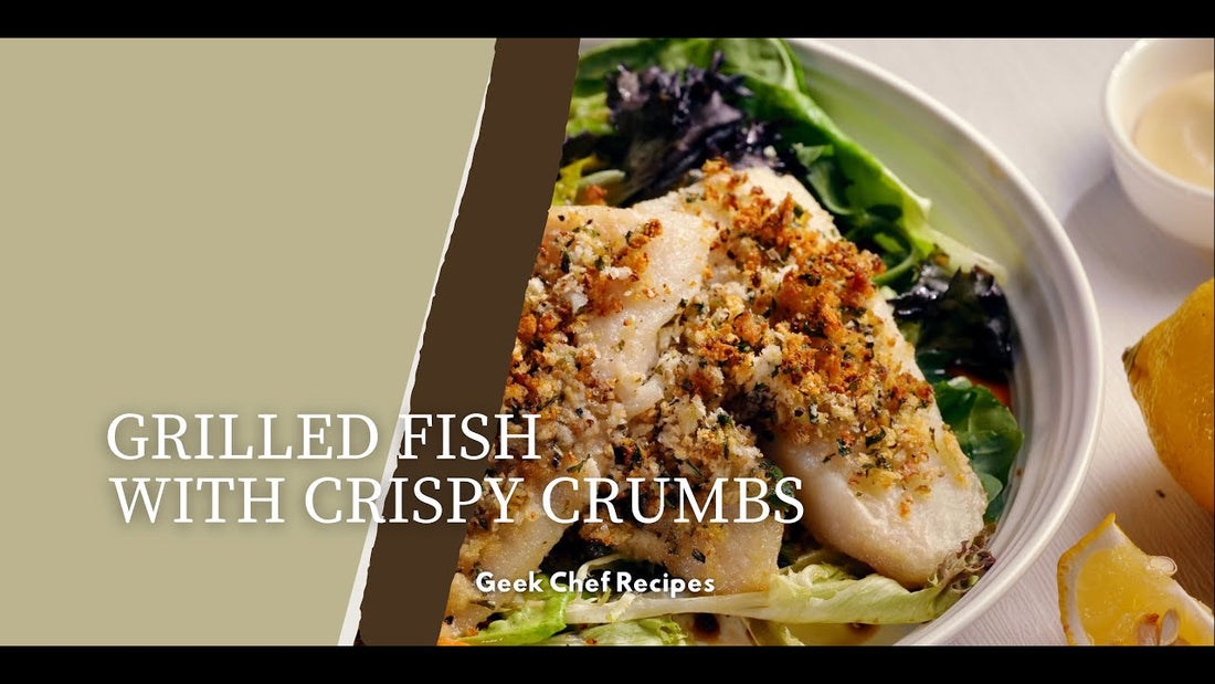 Baked Fish With Crispy Crumbs using Air Fryer Oven | Geek Chef Recipes