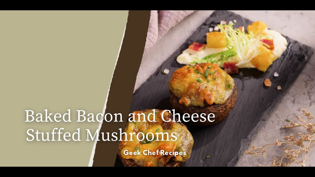 Baked Bacon and Cheese Stuffed Mushrooms