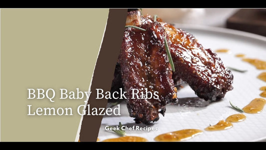 BBQ Baby Back Ribs Lemon Glazed | Geek Chef Recipes