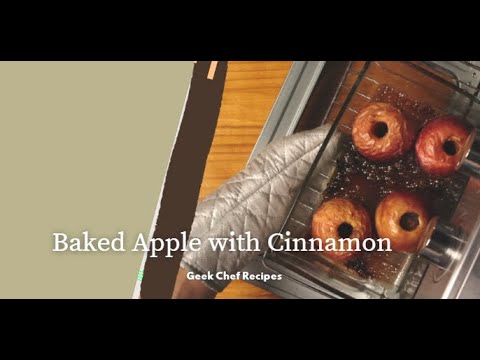 Baked Apple with Cinnamon using Air Fryer Oven | Geek Chef Recipes