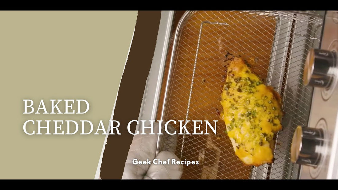 Baked Cheddar Chicken using Air Fryer Oven | Geek Chef Recipes