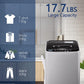 Full-Automatic Washing Machine with LED Display, 17.7 lbs Portable Compact Laundry Washer with Drain Pump, 10 Wash Programs 8 Water Levels