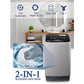 Full-Automatic Washing Machine with LED Display, 17.7 lbs Portable Compact Laundry Washer with Drain Pump, 10 Wash Programs 8 Water Levels