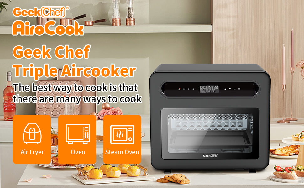 Air Fryer Toaster Oven, 50-in-1 Steam Countertop Convection Oven