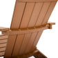 TALE Adirondack Chairs, All Weather Resistant, High Plastic Wood, Patio Chairs, Fire Pit Chairs, with Cup Holder, Perfect for Outdoor, Deck, Outside, Garden, Campfire Chairs, Easy Installation, Brown