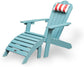 TALE Adirondack Chair Backyard Furniture Painted Seat Pillow